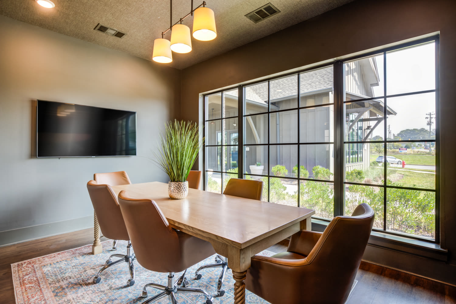 Meeting room at The Holston | Apartments in Weaverville, North Carolina