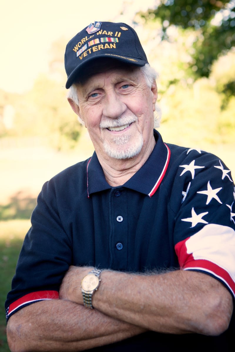 Veteran smiling at Transitions At Home - Central in Stevens Point, Wisconsin