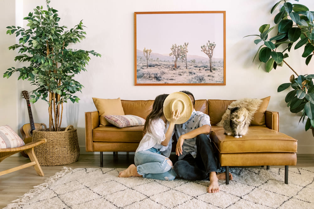 Couple kissing at Fiona Apartment Homes in Irving, Texas