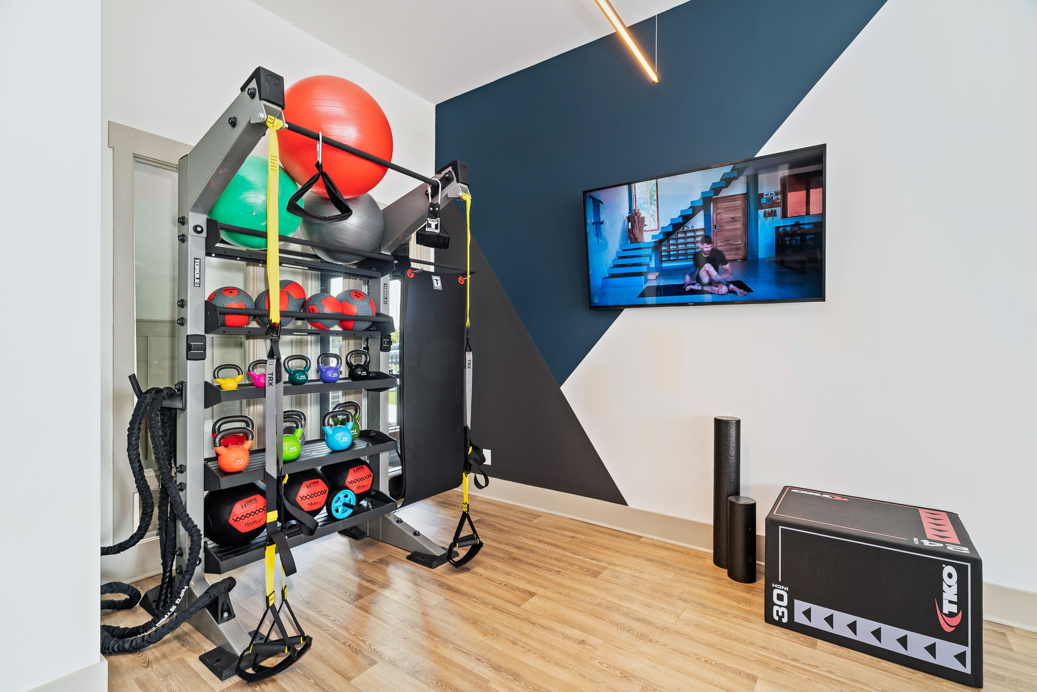 fitness center at Vital at Springbrook in Alcoa, Tennessee