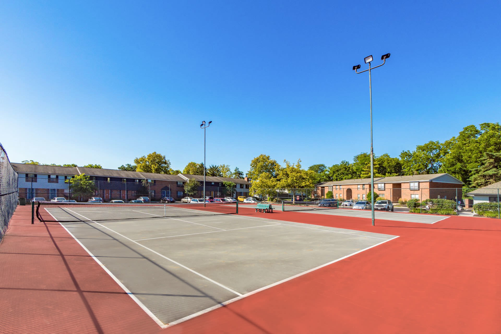 Tennis court at The Commons at Olentangy in Columbus, Ohio
