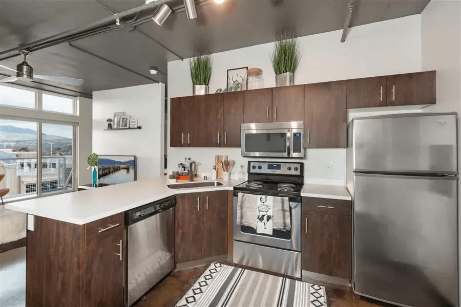 Model kitchen at Square One in Sparks, Nevada