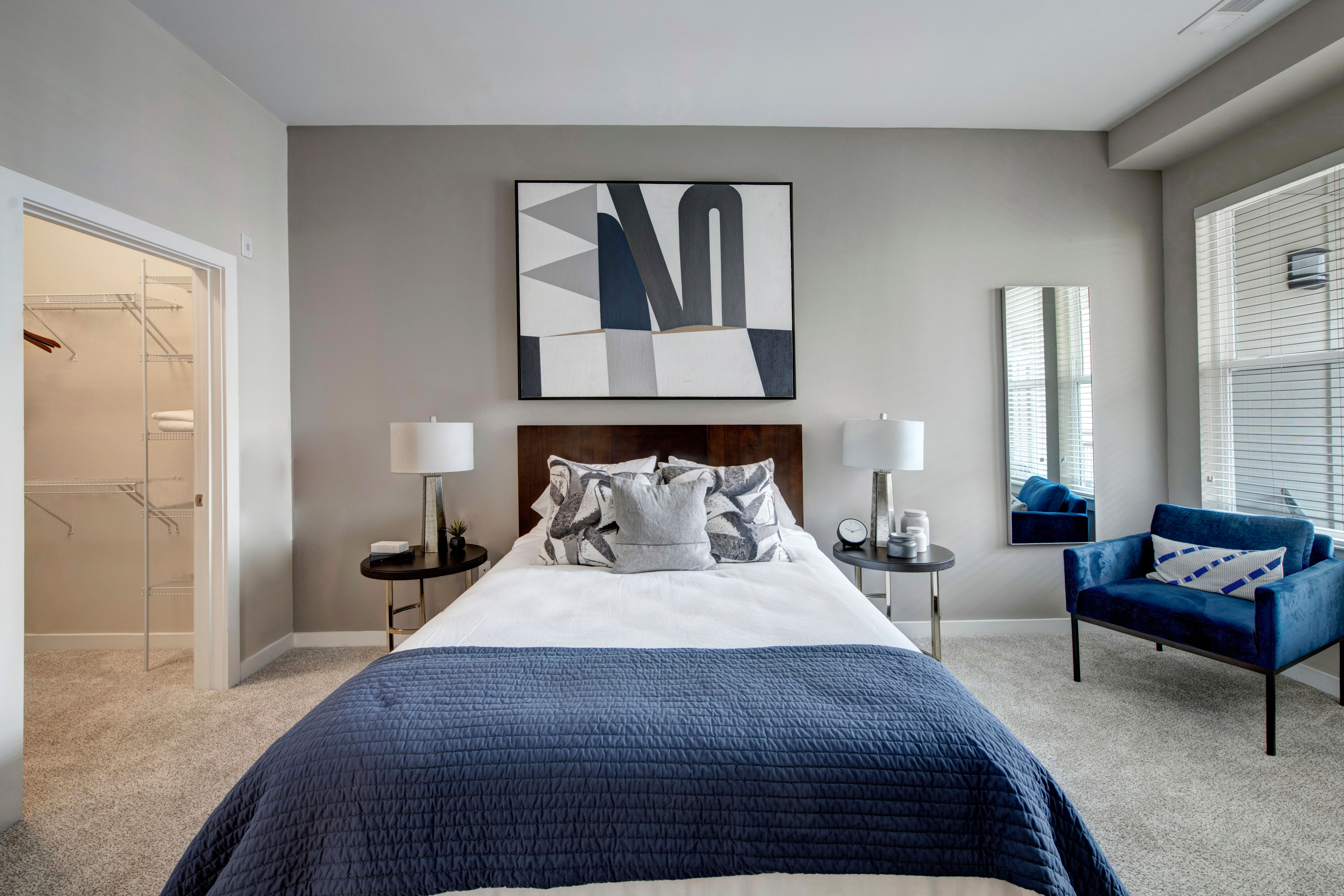Beautiful second bedroom at Palette at Arts District in Hyattsville, Maryland