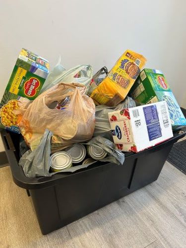 Our First Annual Food Drive