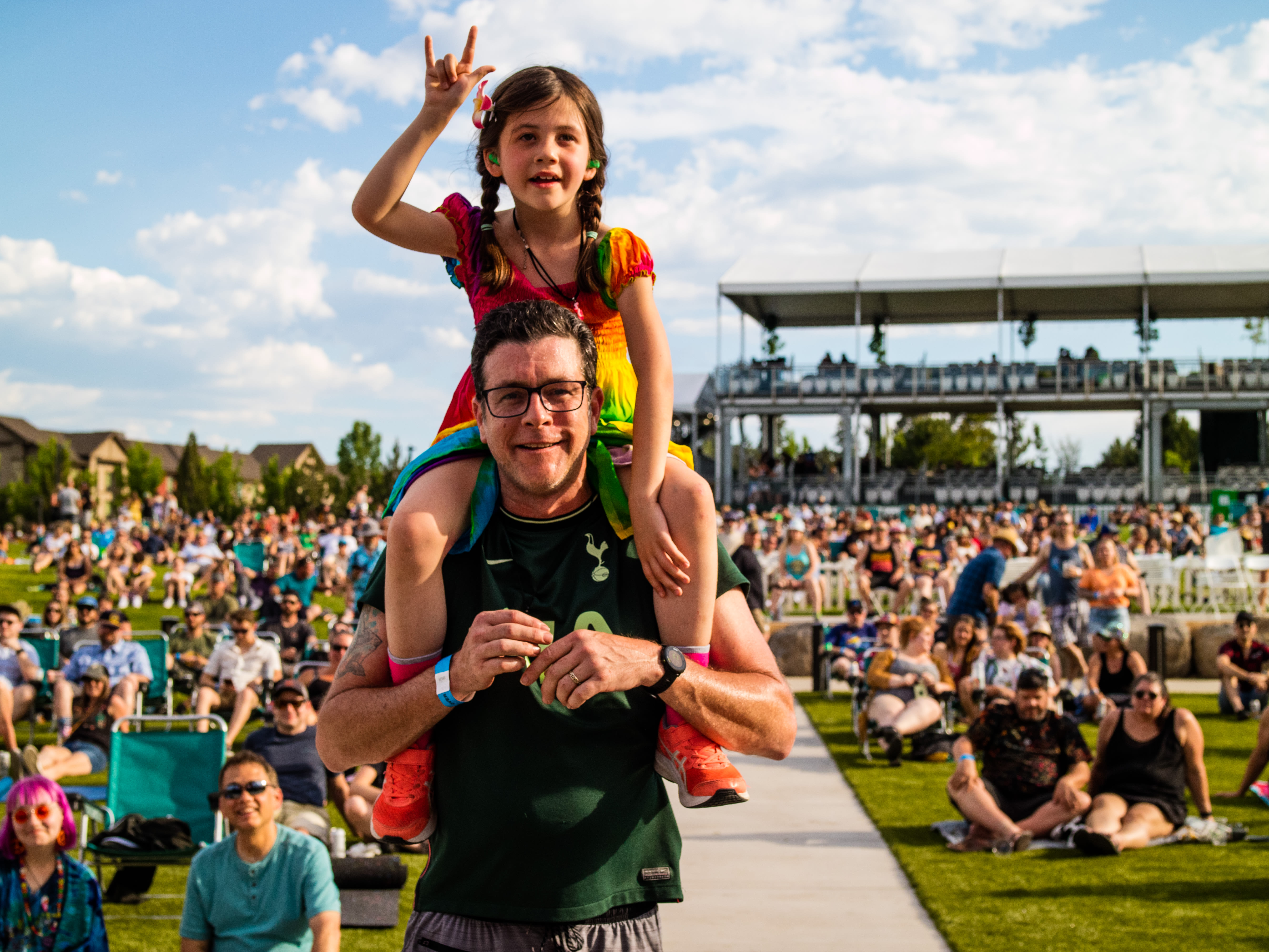 Residents catching a show at the Hayden Homes Amphitheatre near The Veridian in Bend, Oregon