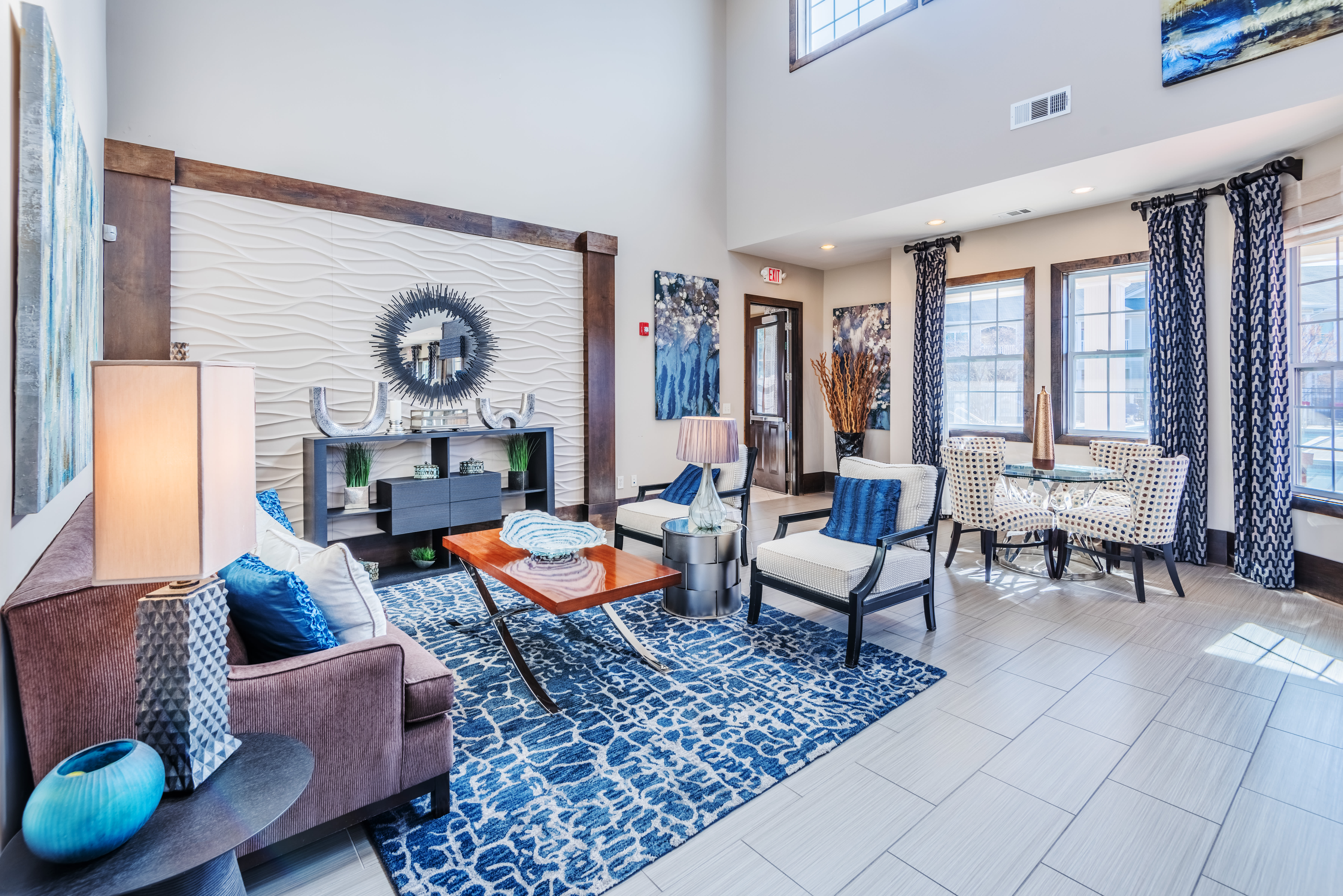 Our clubhouse commons at Village at Broadstone Station in Apex, North Carolina