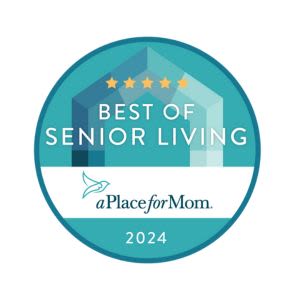 Best of Senior Living 2024 award from a Place for Mom
