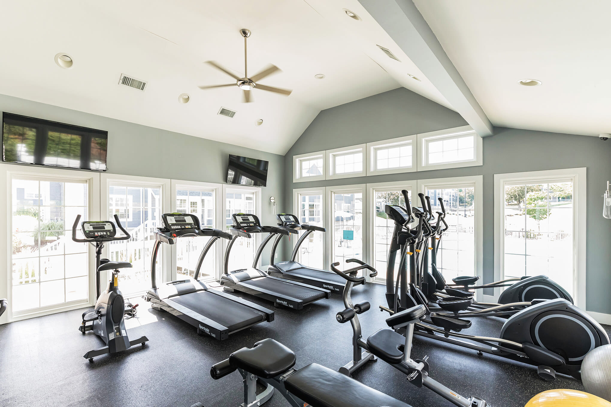 Our Modern Apartments in East Haven, Connecticut showcase a Fitness Center