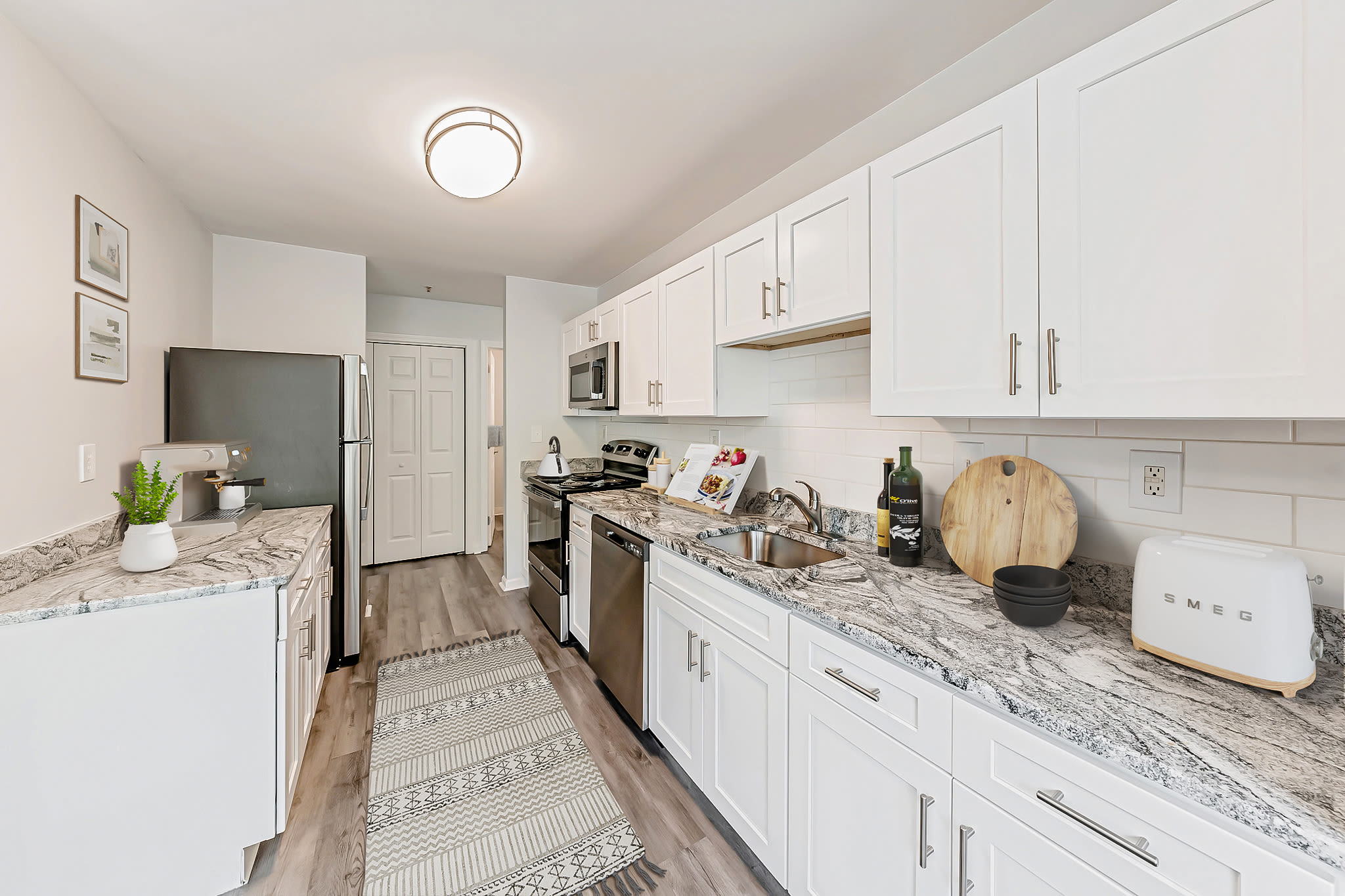 Our Modern Apartments in East Haven, Connecticut showcase a Kitchen