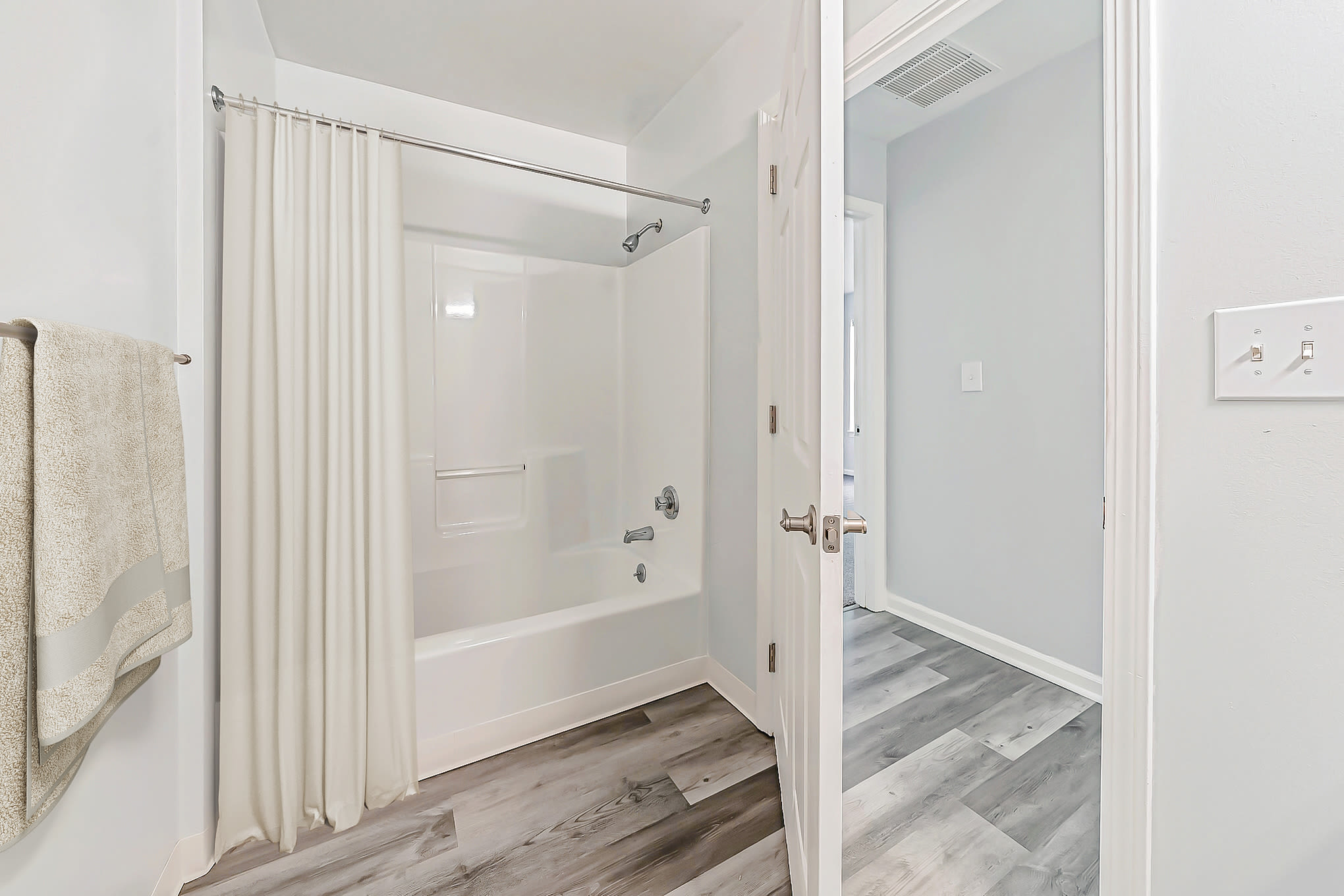 Our Modern Apartments in East Haven, Connecticut showcase a Bathroom