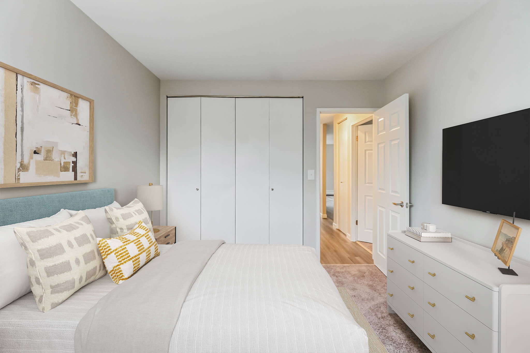 bedroom at Eagle Rock Apartments & Townhomes at Brighton in Brighton, Massachusetts