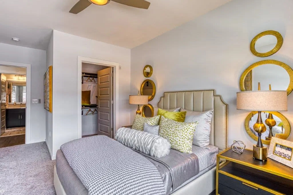 Cozy bedrooms at Carroll at Bellemeade in Greensboro, North Carolina