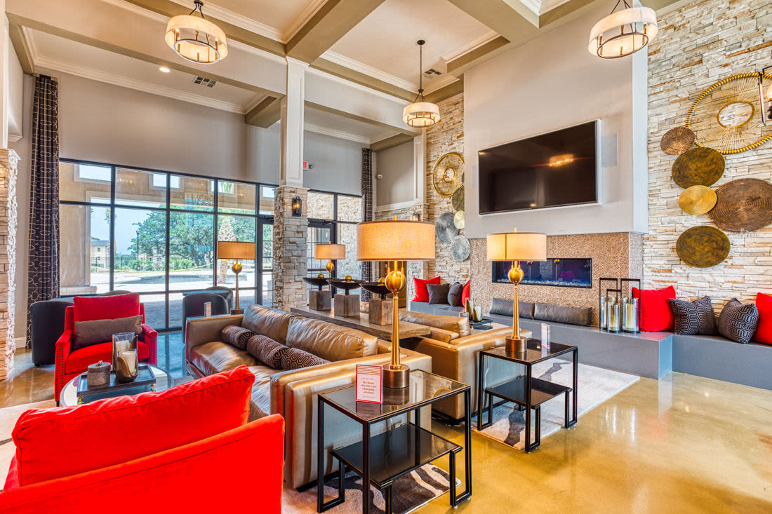 Clubhouse area at Carroll at Rivery Ranch in Georgetown, Texas