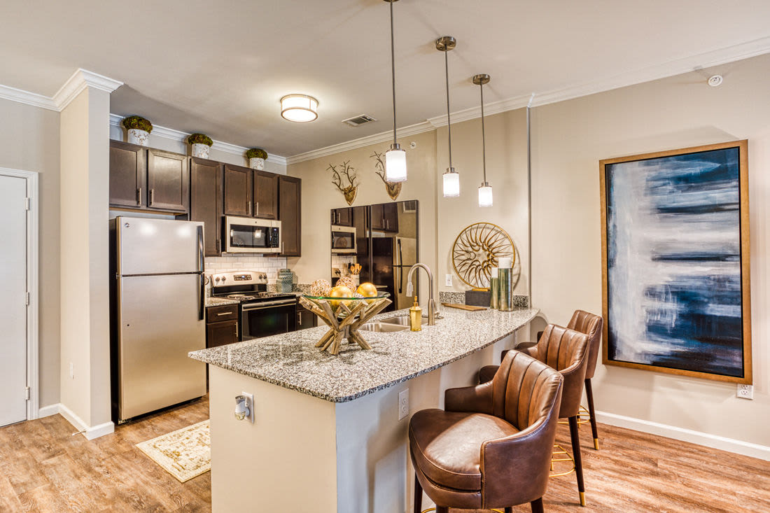 Modern kitchen at Carroll at Rivery Ranch in Georgetown, Texas