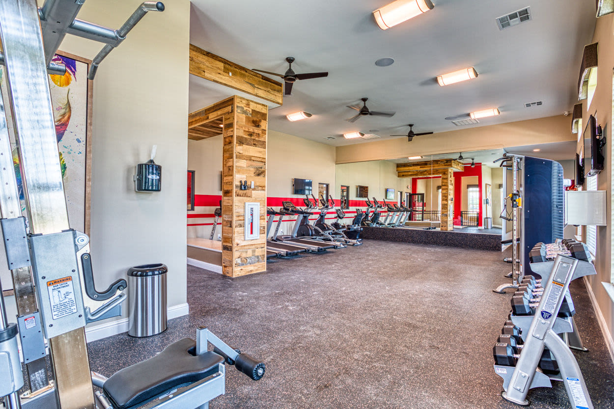 Fitness center area at Davies Ranch in Austin, Texas
