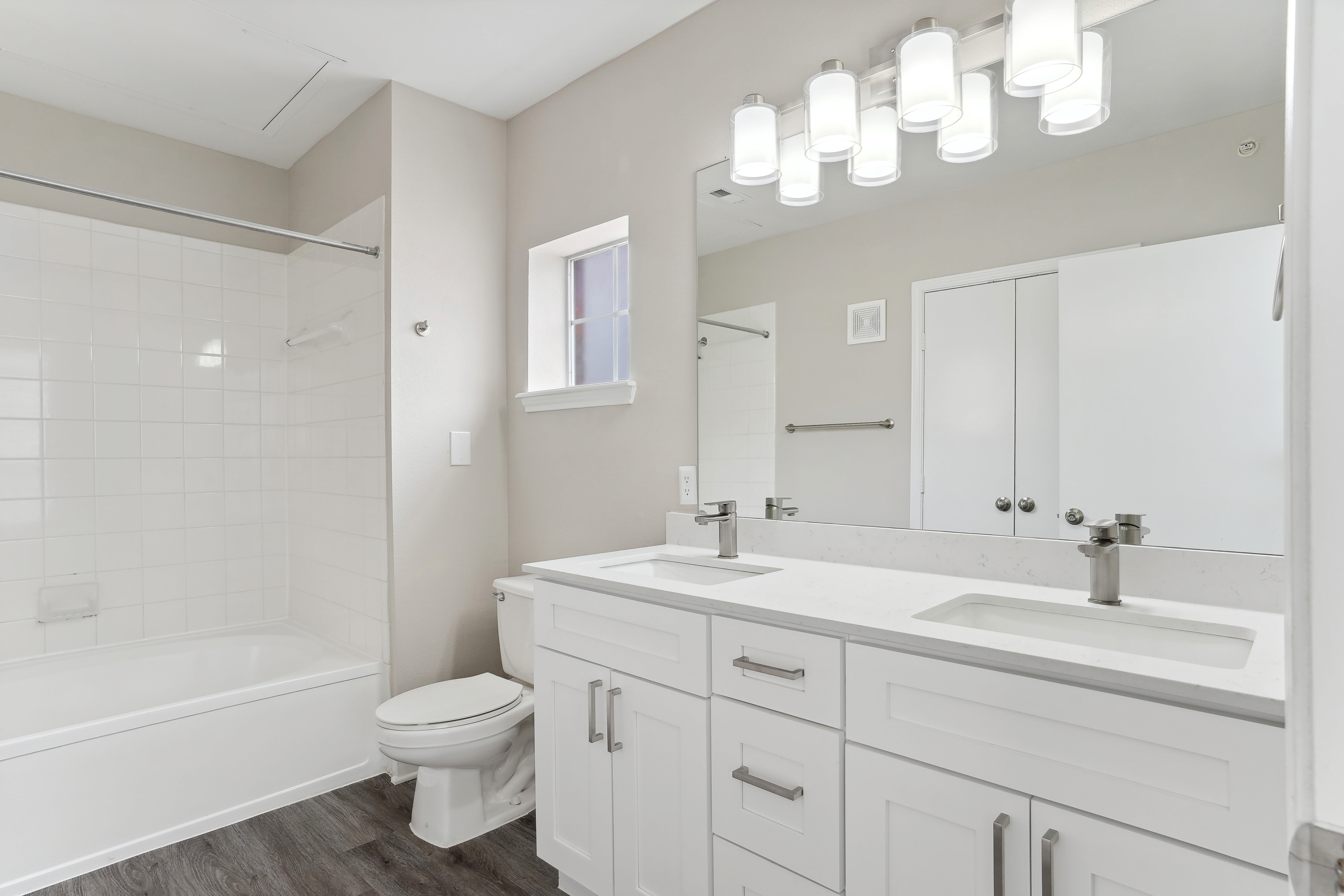 Bathroom at Flatiron District at Austin Ranch in The Colony, Texas