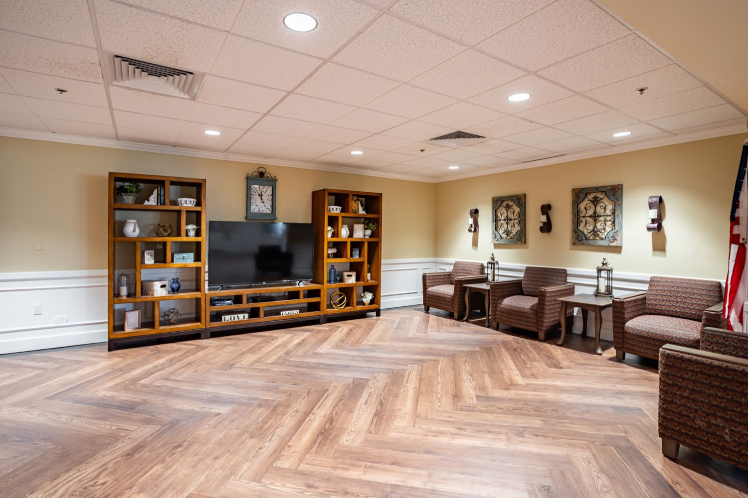 Big Common Area with television at Grand Villa of Deerfield Beach in Deerfield Beach, Florida