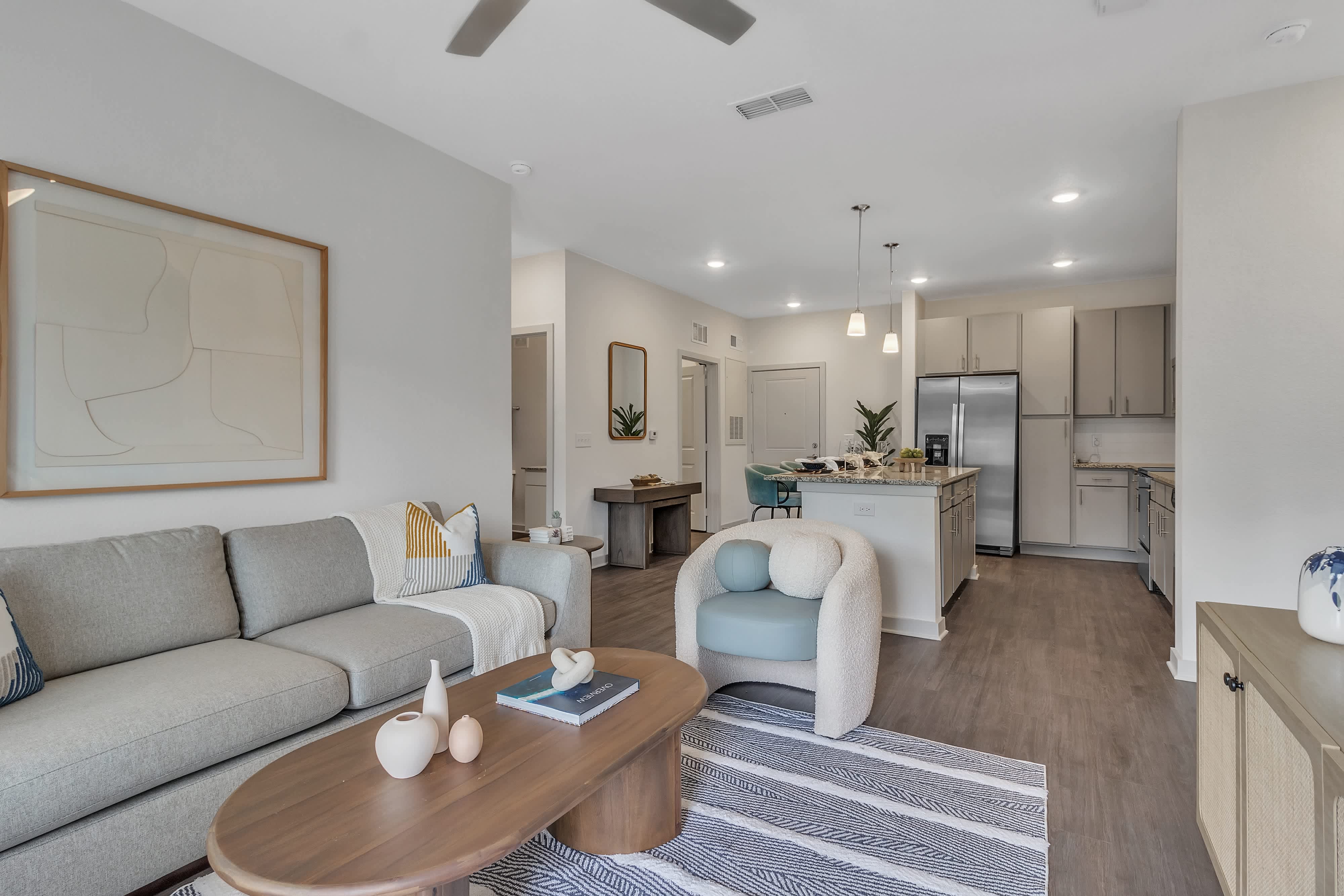 Spacious floor plans in a model home at Seaton Preserve in Jacksonville, Florida