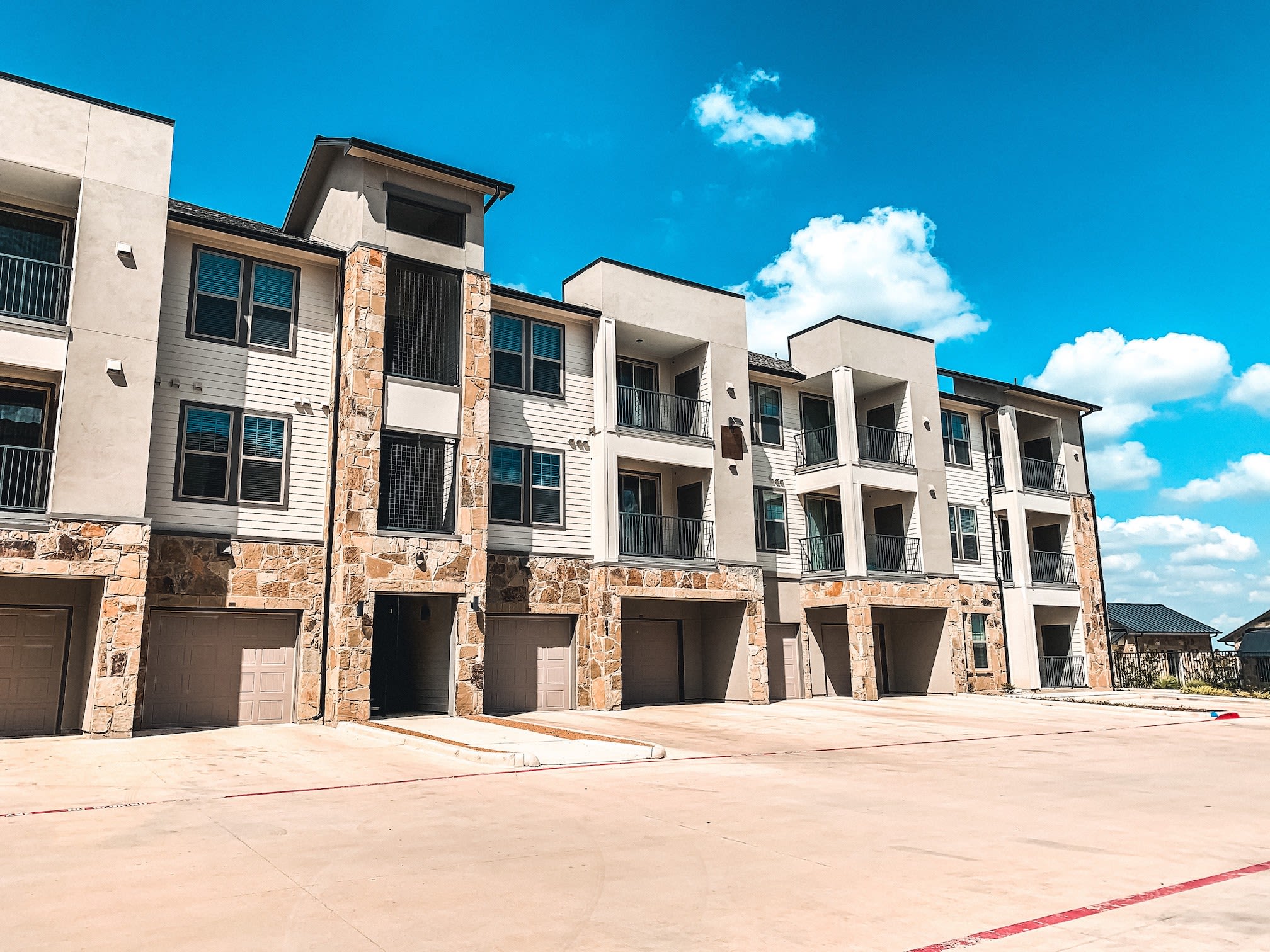 Exterior of our apartments at The Trails at Summer Creek in Fort Worth, Texas