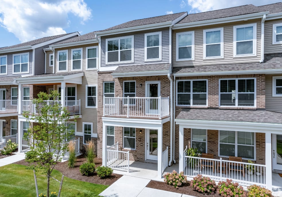 The beautiful exterior of Kettle Point Apartments, East Providence, Rhode Island