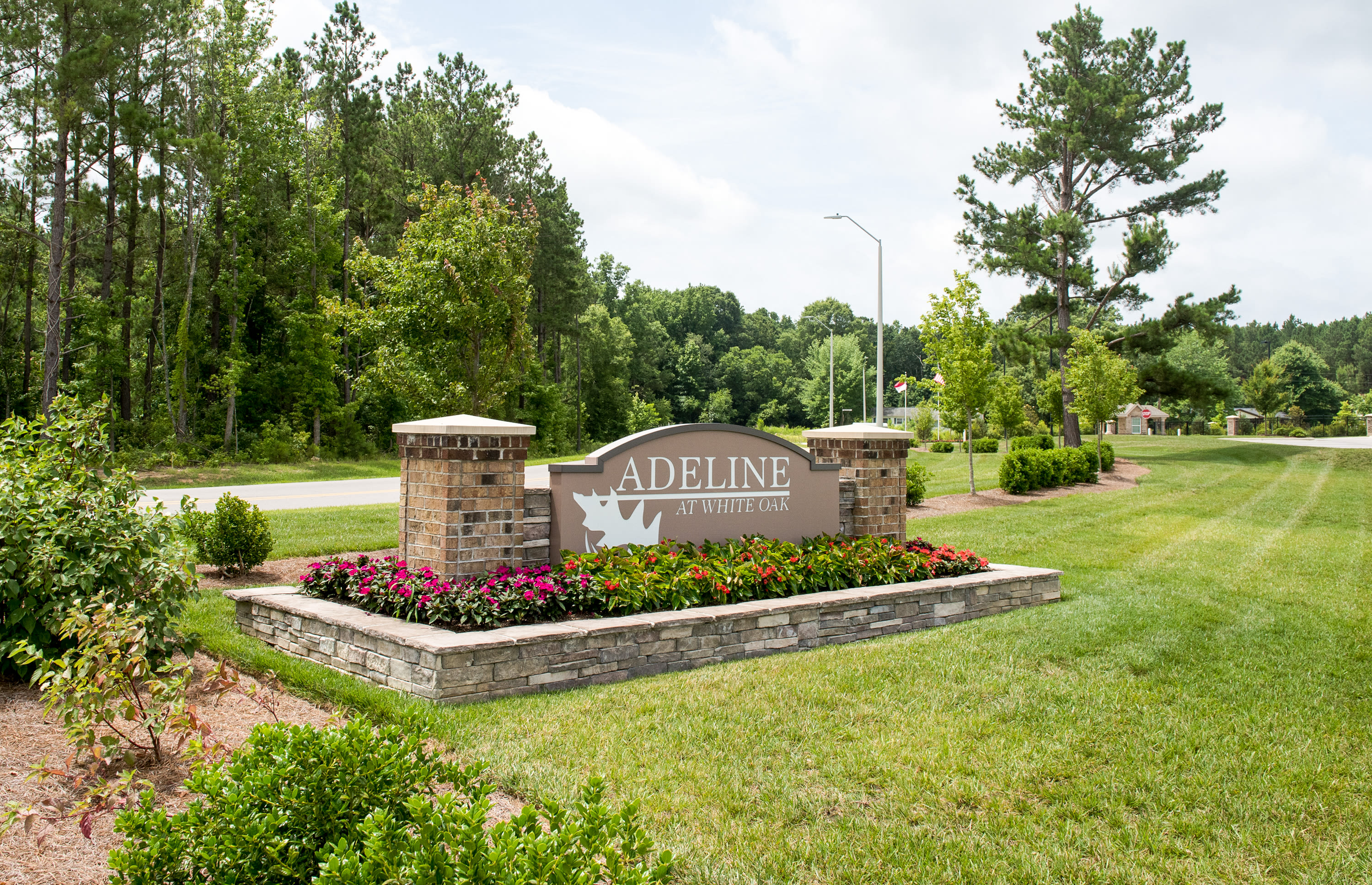 Front sign at Adeline at White Oak in Garner, North Carolina