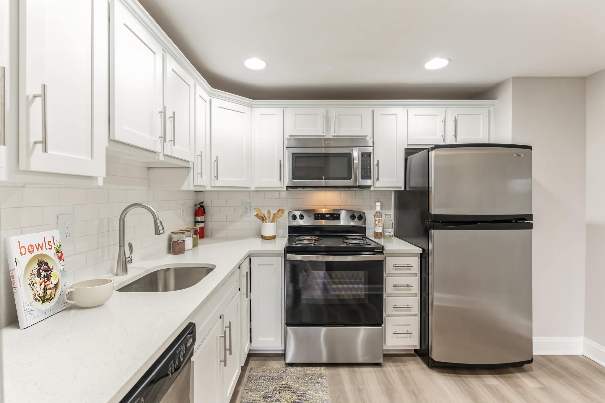 Spacious Apartments with a Refrigerator and energy efficient appliances at Eagle Rock Apartments at Malvern