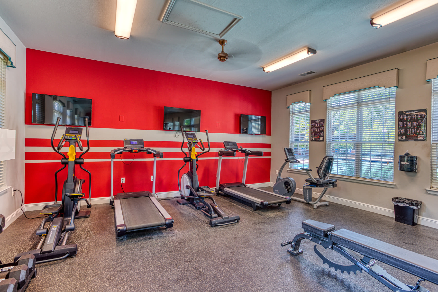 Fitness center at Alaris Village in Winston Salem, North Carolina