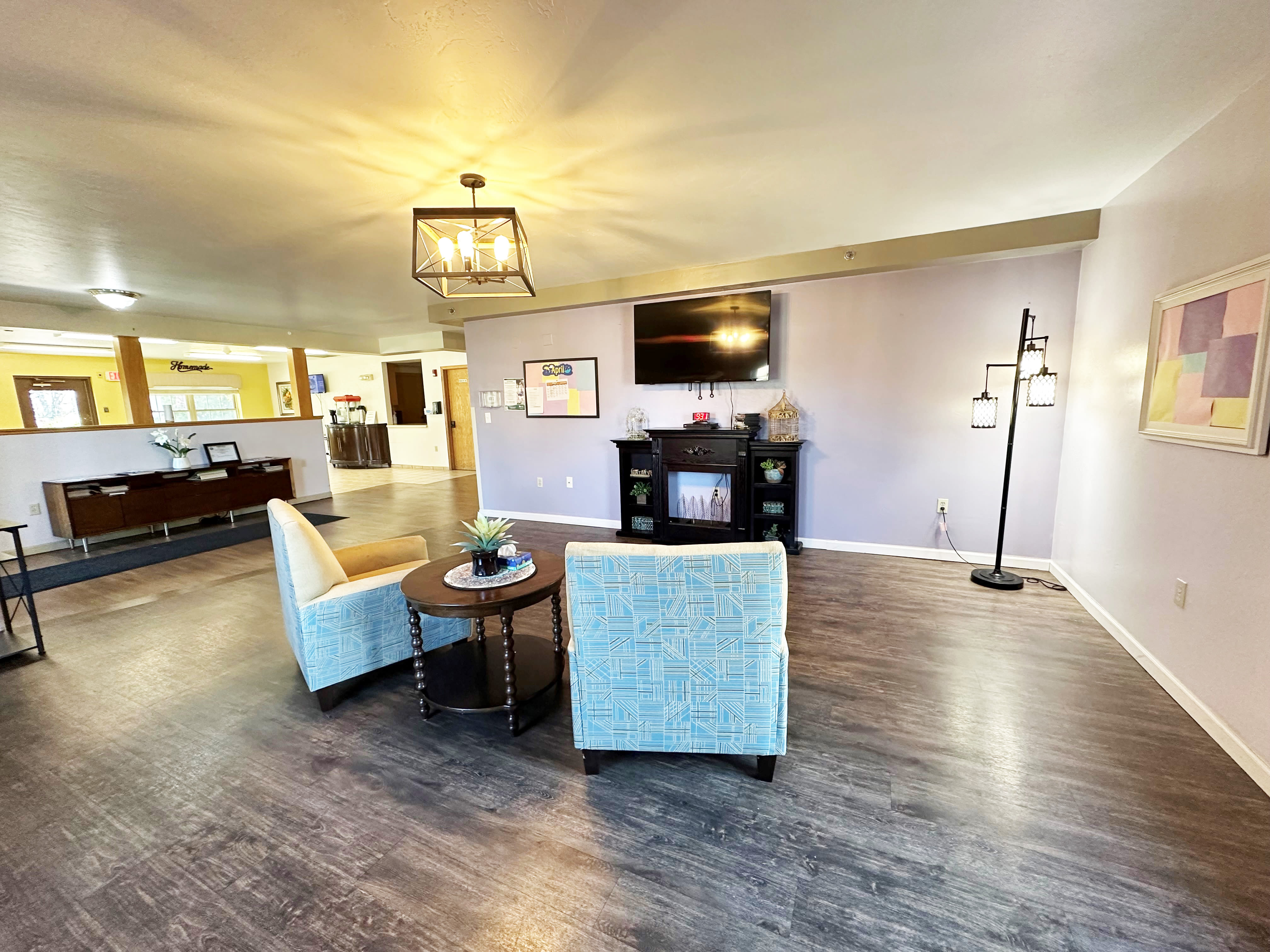 Common  area at Wyndemere Memory Care in Green Bay, Wisconsin. 
