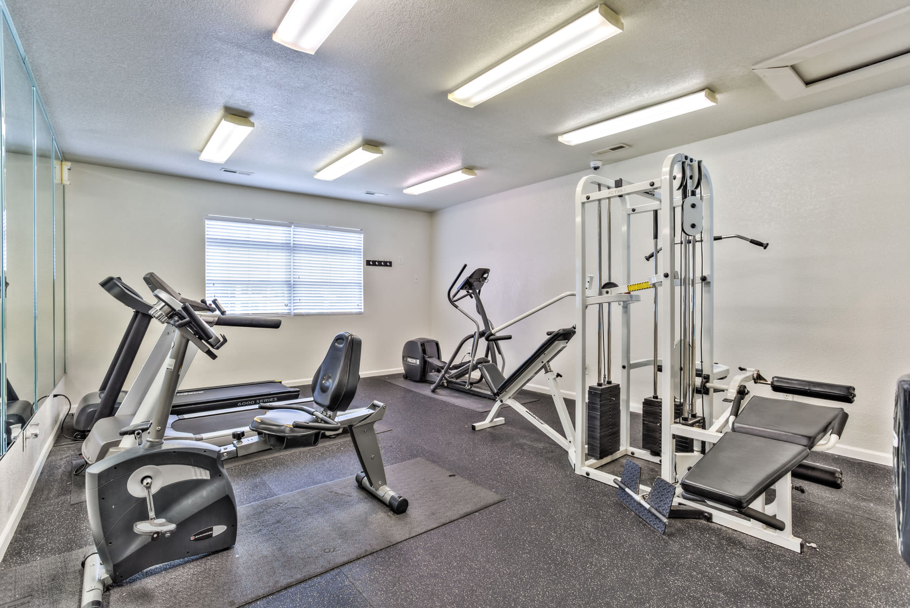 Fitness area at Copper Mill Village in High Point, North Carolina