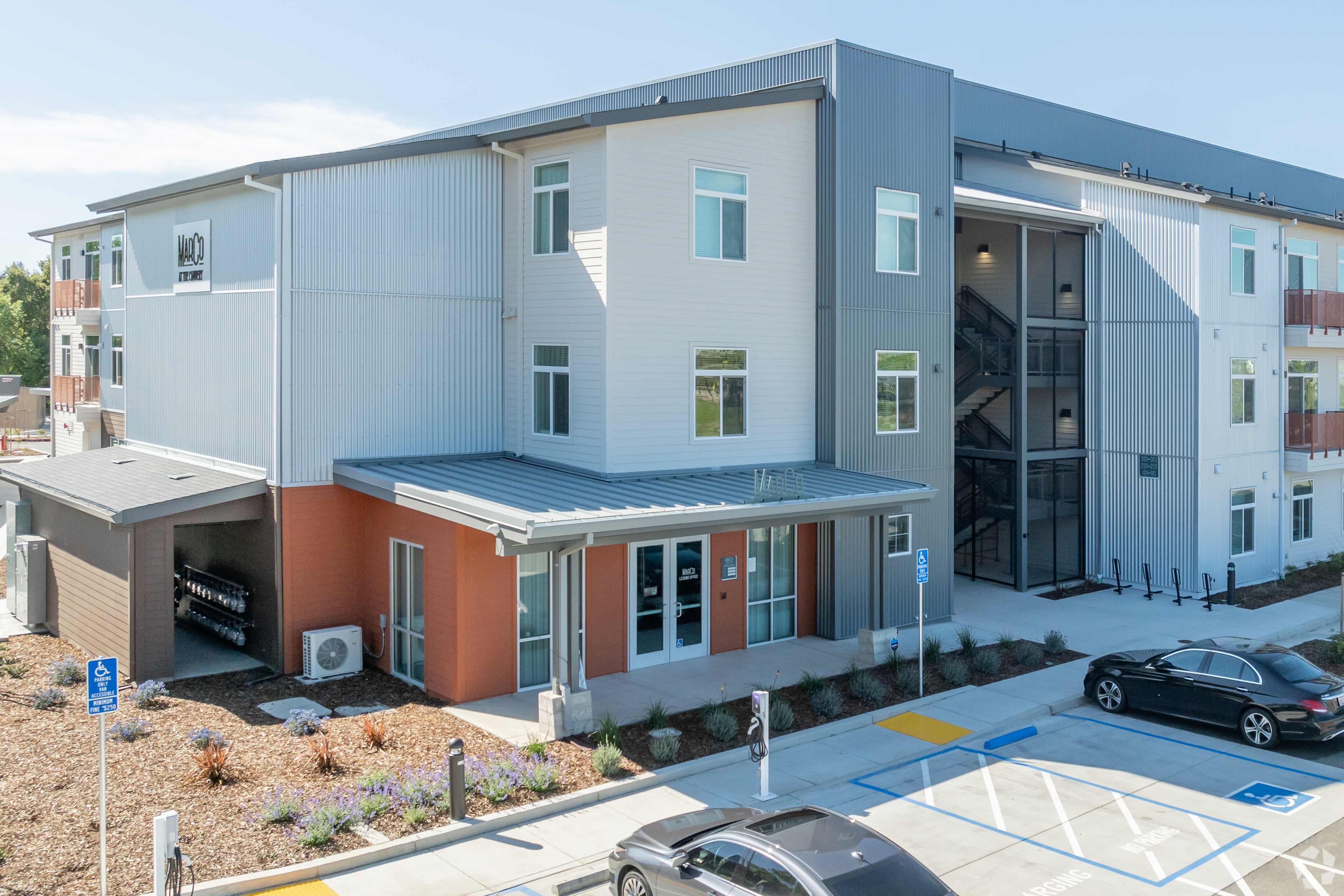 View of exterior at MarCo at the Cannery in Davis, California