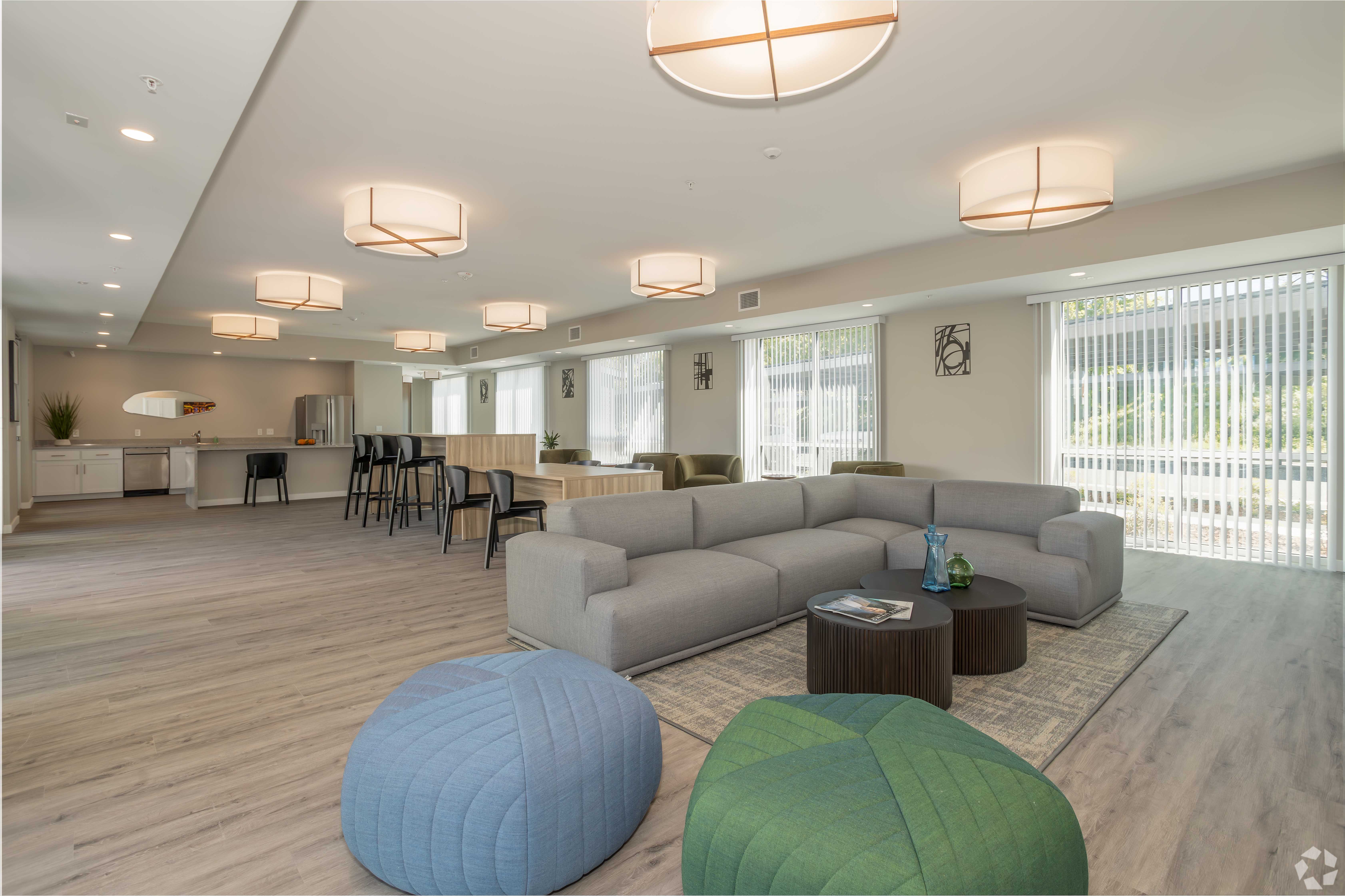 Spacious clubhouse at MarCo at the Cannery in Davis, California