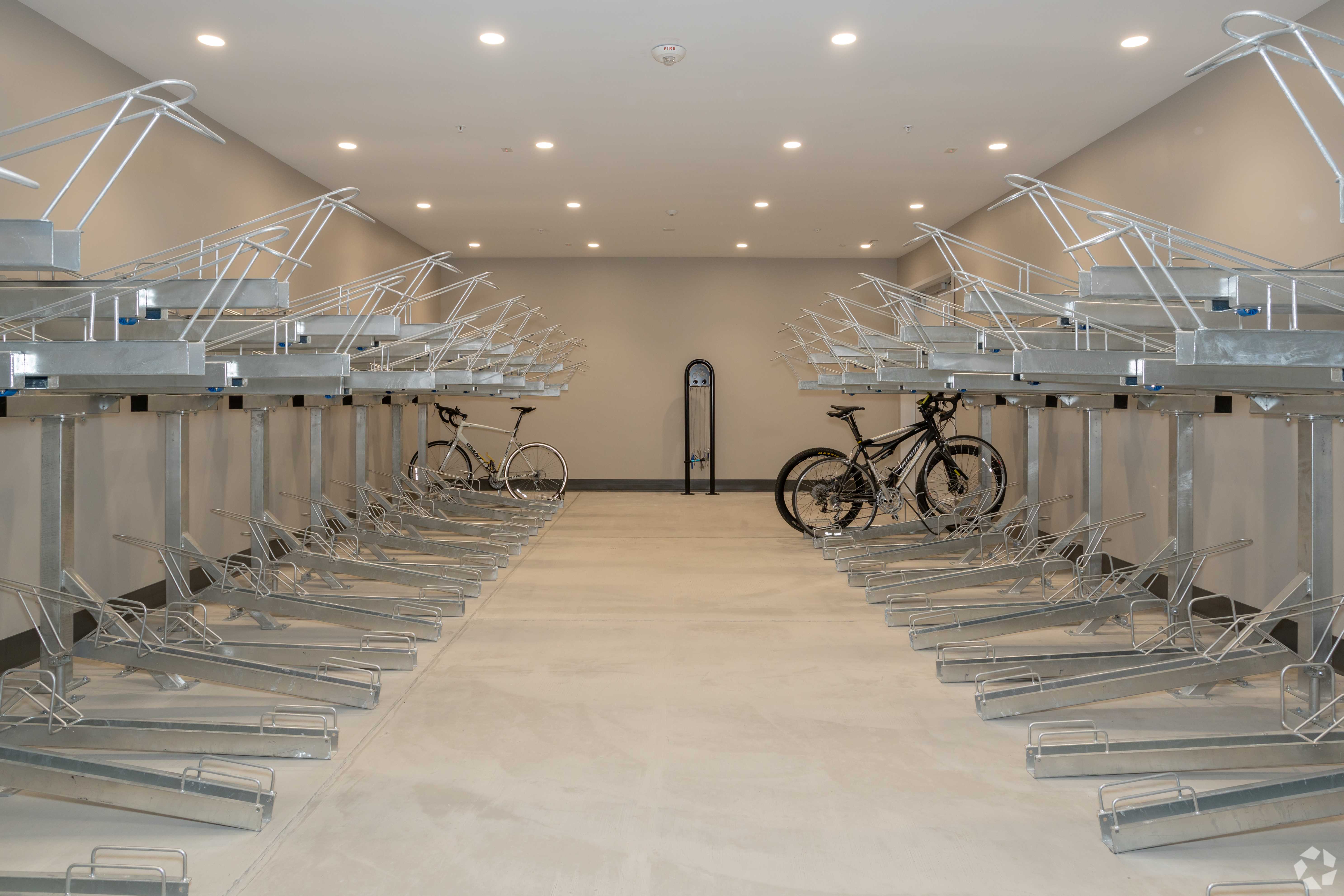 Bike parking at MarCo at the Cannery in Davis, California