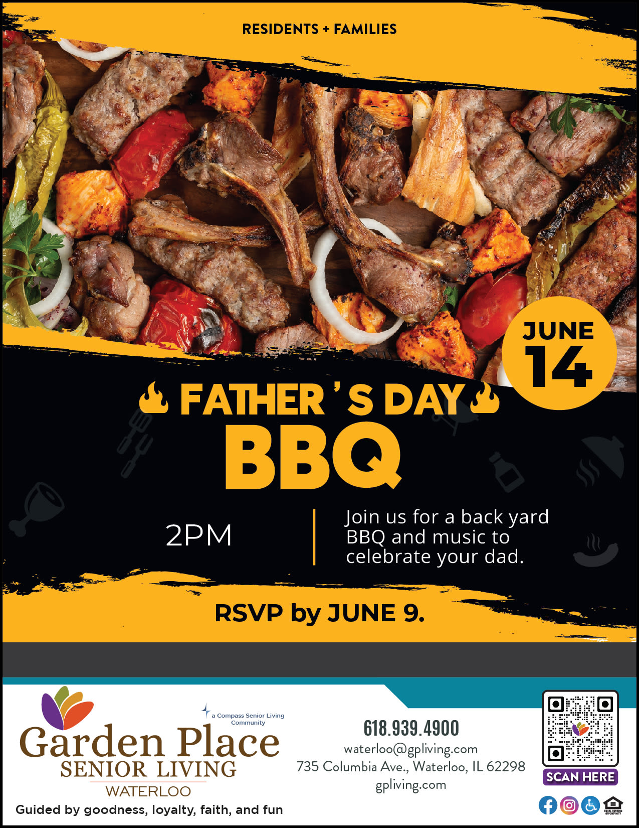 Father's Dat BBQ at Garden Place Waterloo in Waterloo, Illinois