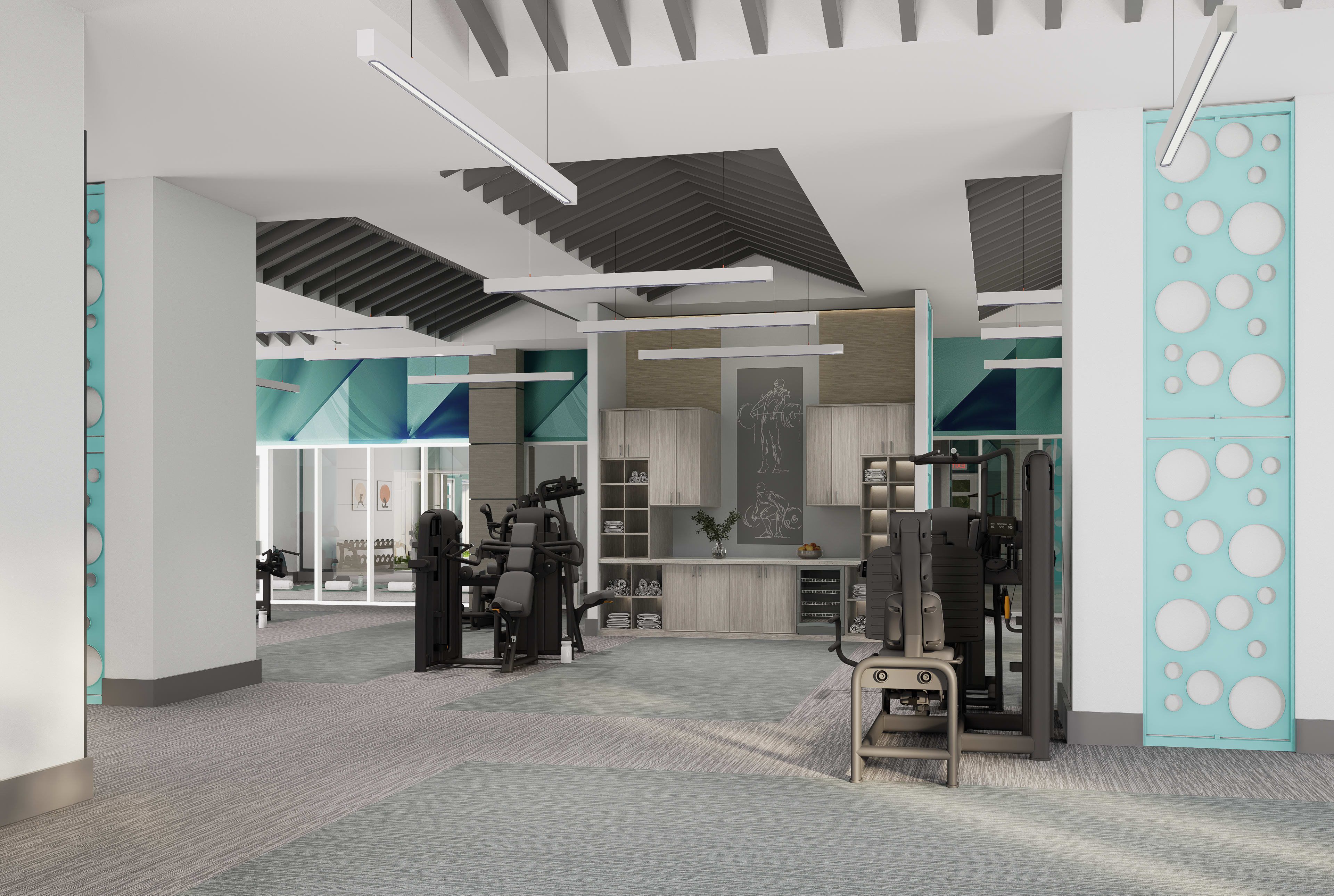 Entrance of the Fitness Center at The Vivien in Vero Beach, Florida