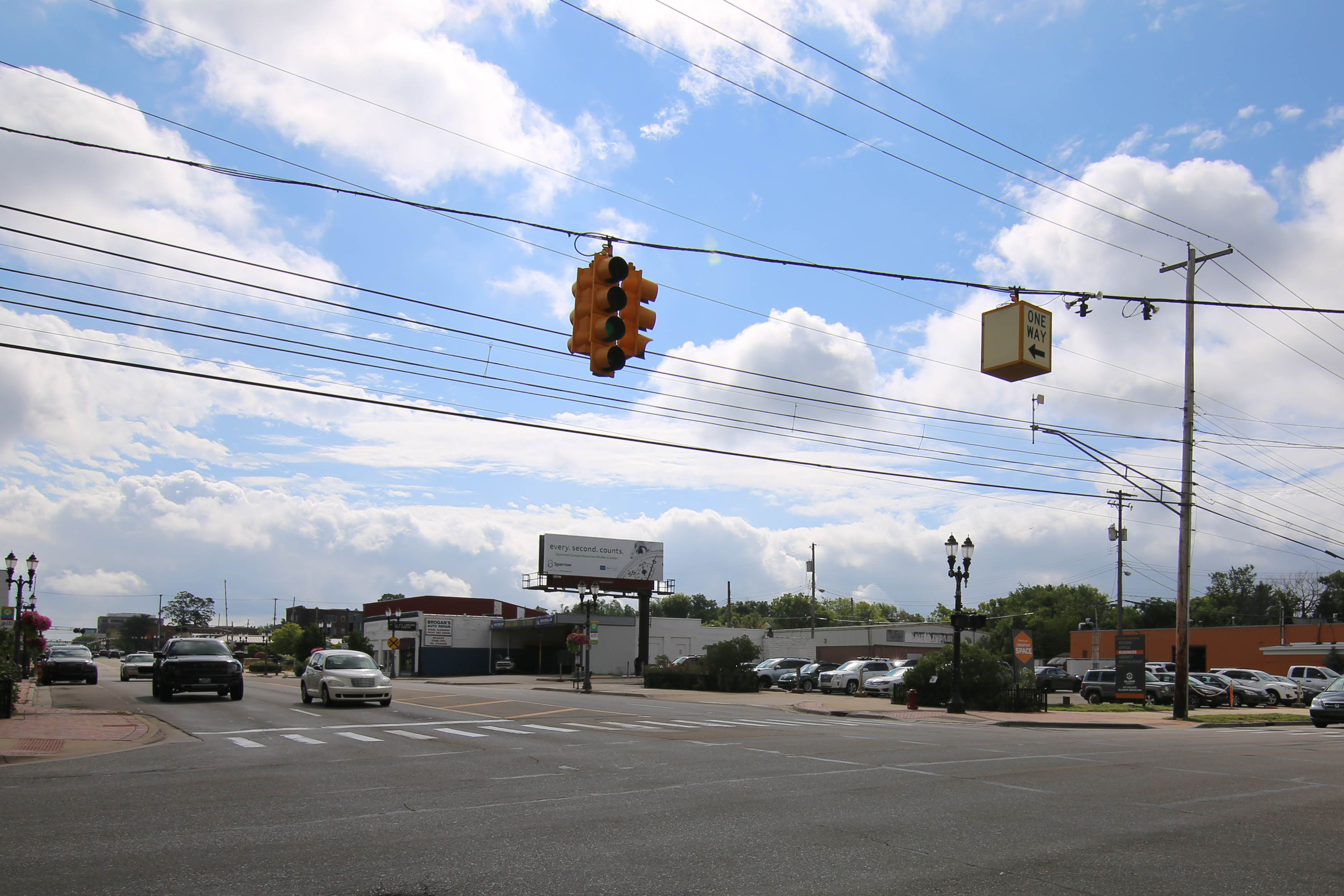 busy street at Gillespie Group in Lansing, Michigan