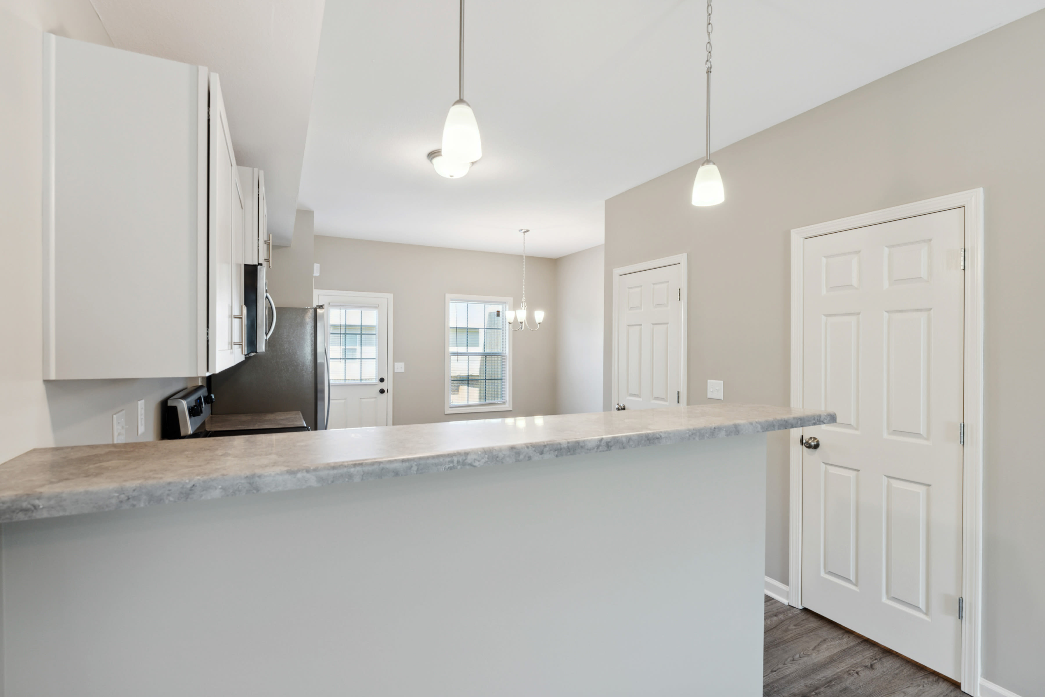 Granite countertop in a kitchen at Parkview Place in Clarksville, Tennessee