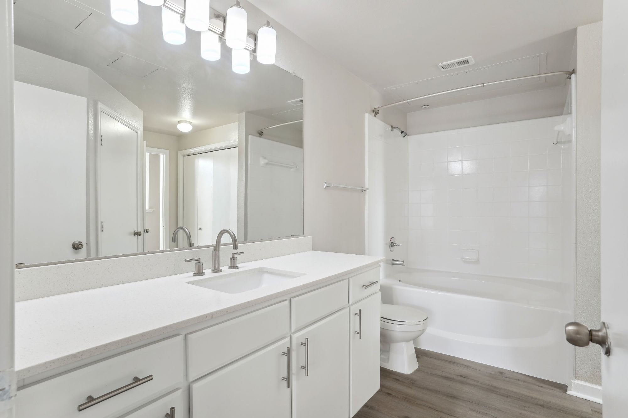 Bathroom at Flatiron District at Austin Ranch in The Colony, Texas