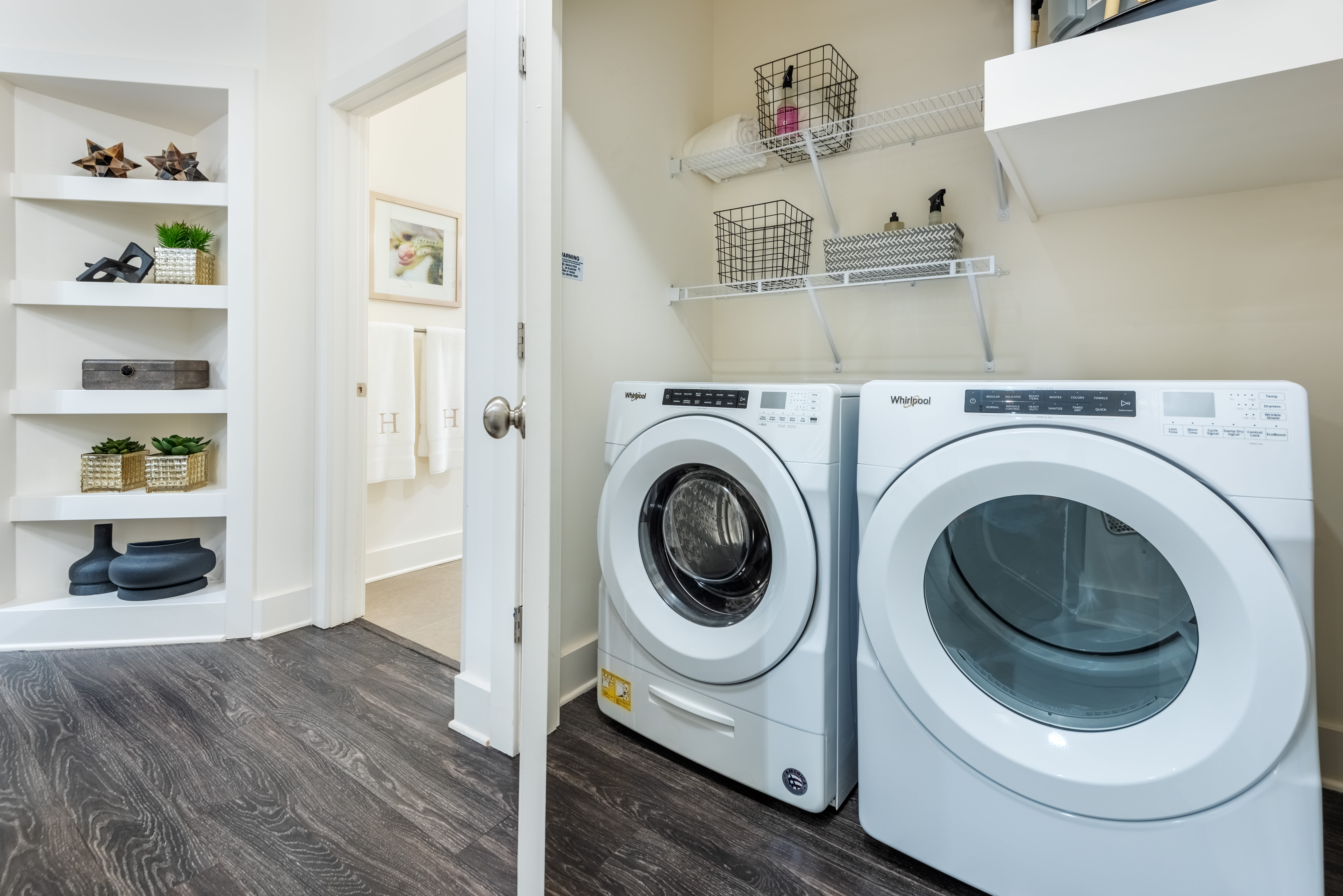 Full size high efficiency washers and dryers at The Reverie At Lake Boone in Raleigh, North Carolina