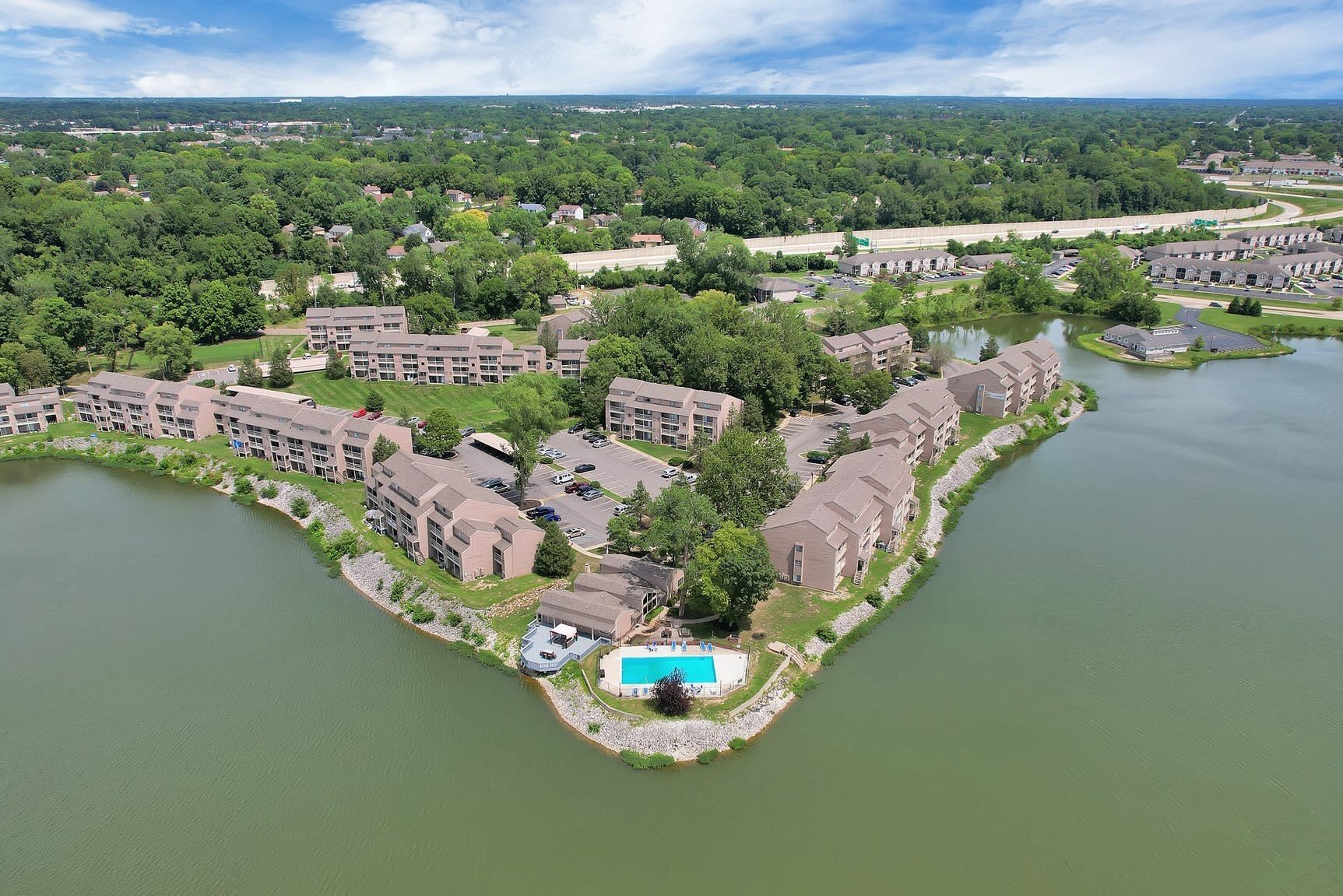 Aerial view of at Mariners Village in Indianapolis, Indiana