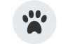 Paws icon on our website at Kent Place Residences in Englewood, Colorado