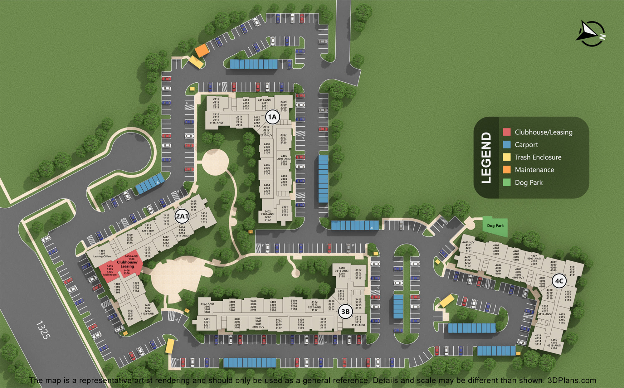 Auro Crossing site map