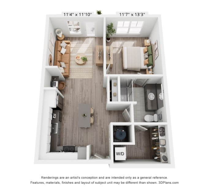 One Bedroom at Corner on Main in Jacksonville, Florida