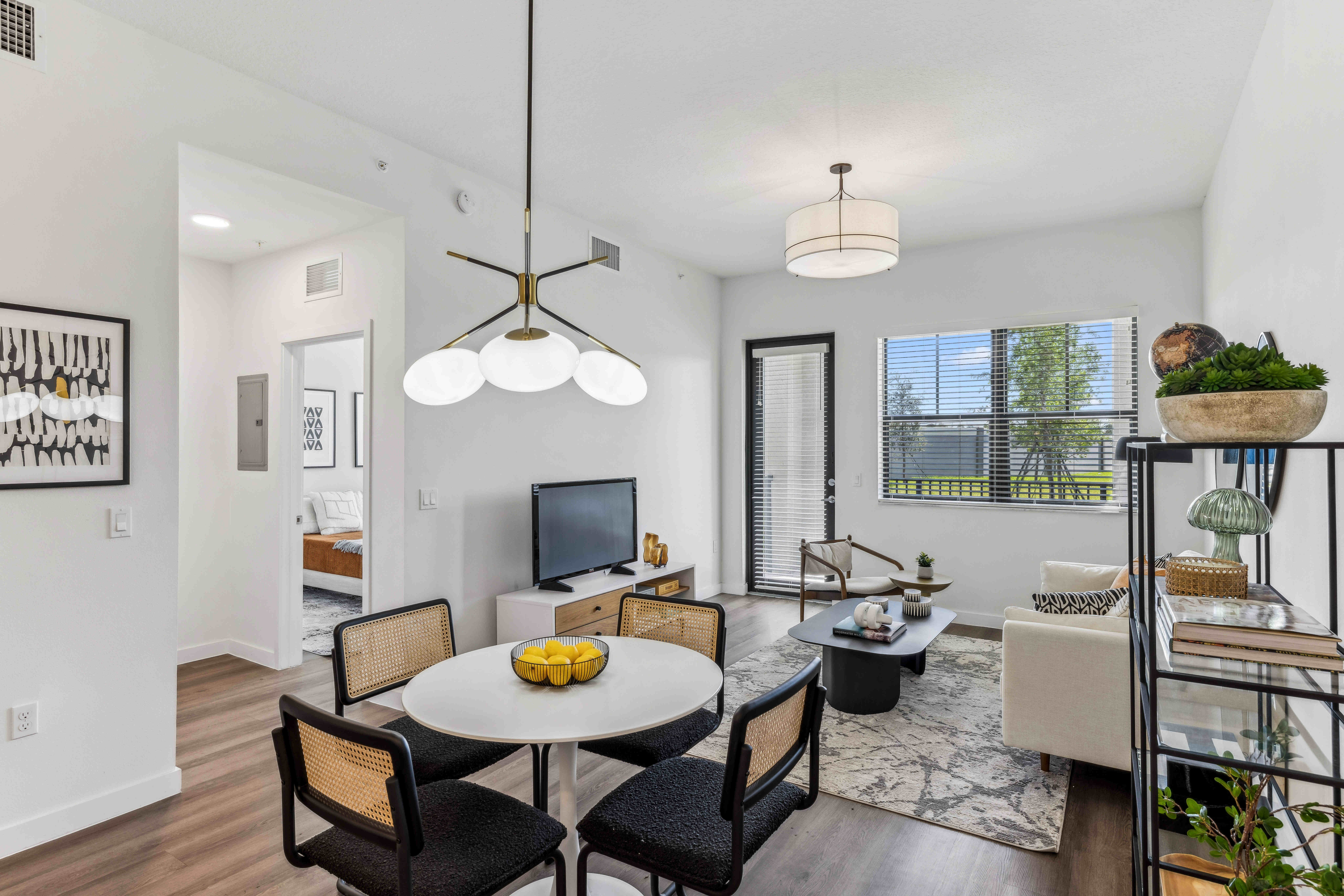 Accent walls at Residences Of Highland in Hialeah, Florida