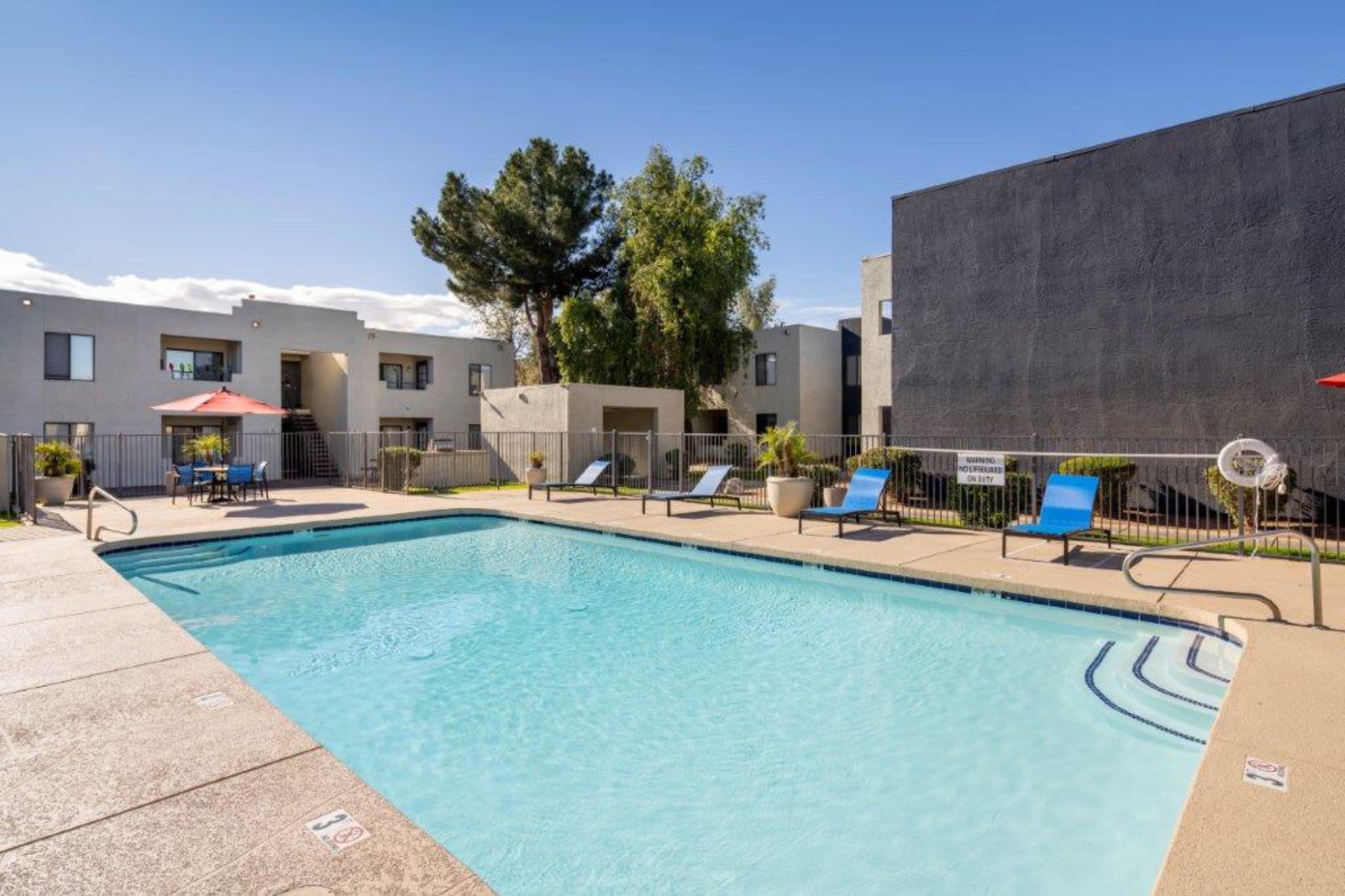 Sparkling pool at Sunpointe in Phoenix, Arizona