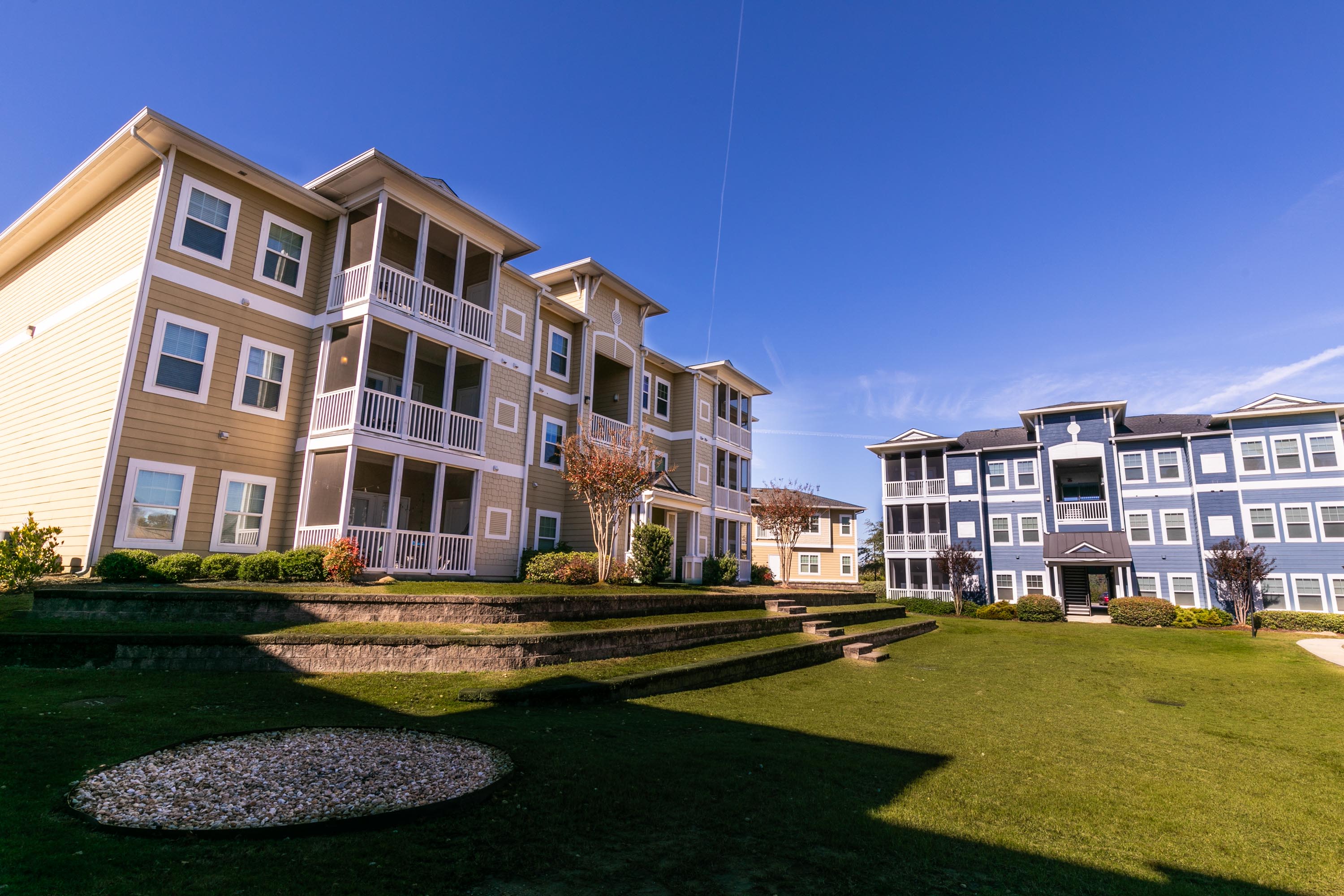 A modern apartment complex at Thomaston Crossing in Macon, Georgia