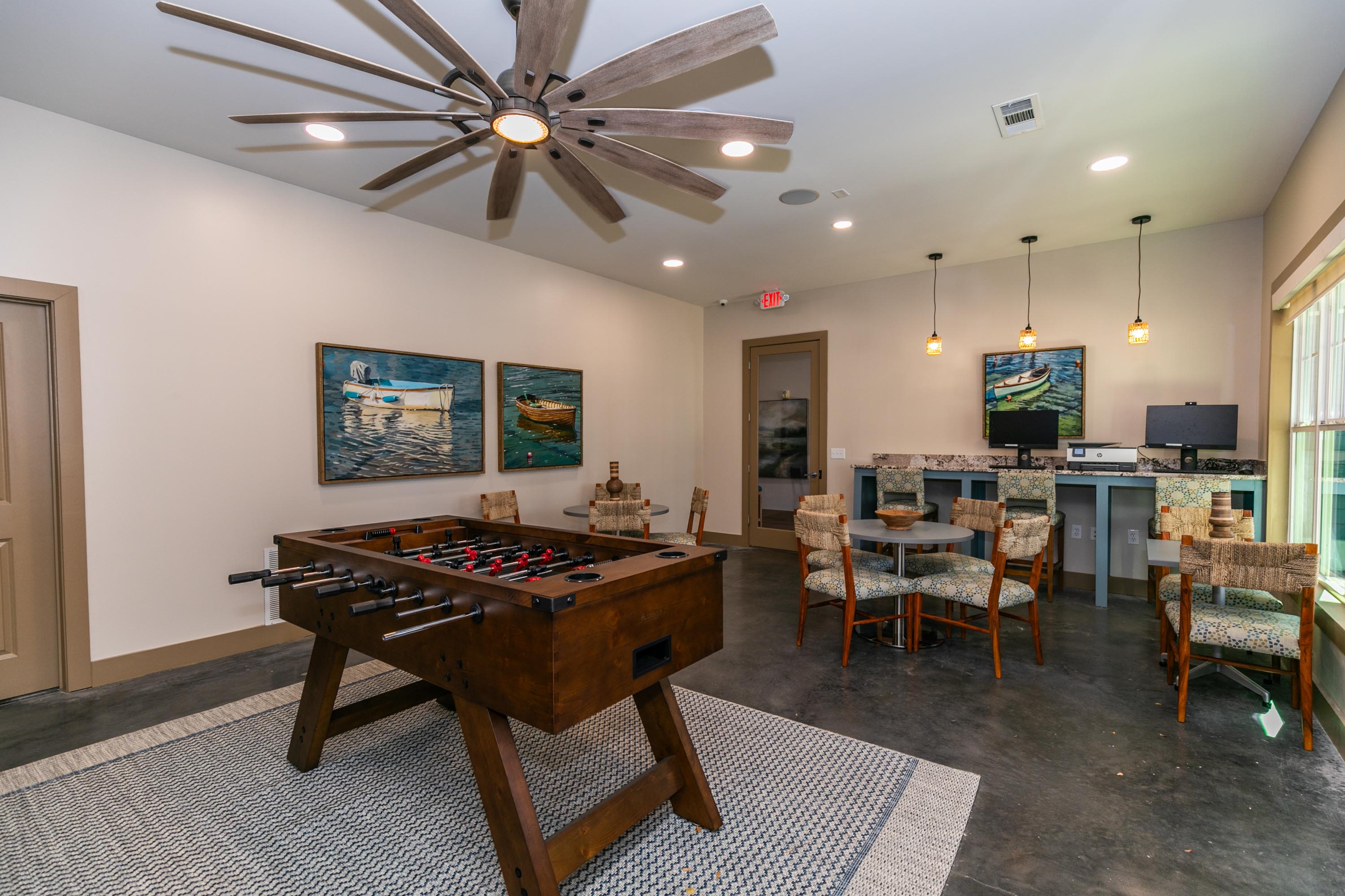 Game room at Thomaston Crossing in Macon, Georgia