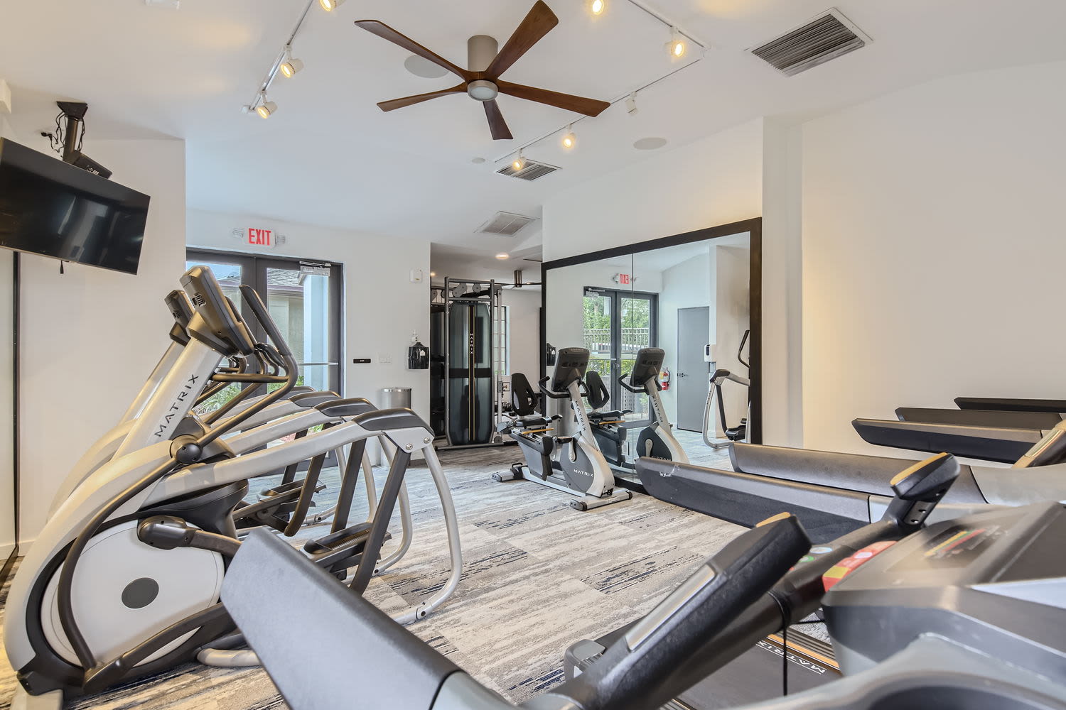 Fitness center at Cascades at the Hammocks in Miami, Florida