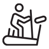 Fitness center icon for City View at Mueller in Austin, Texas