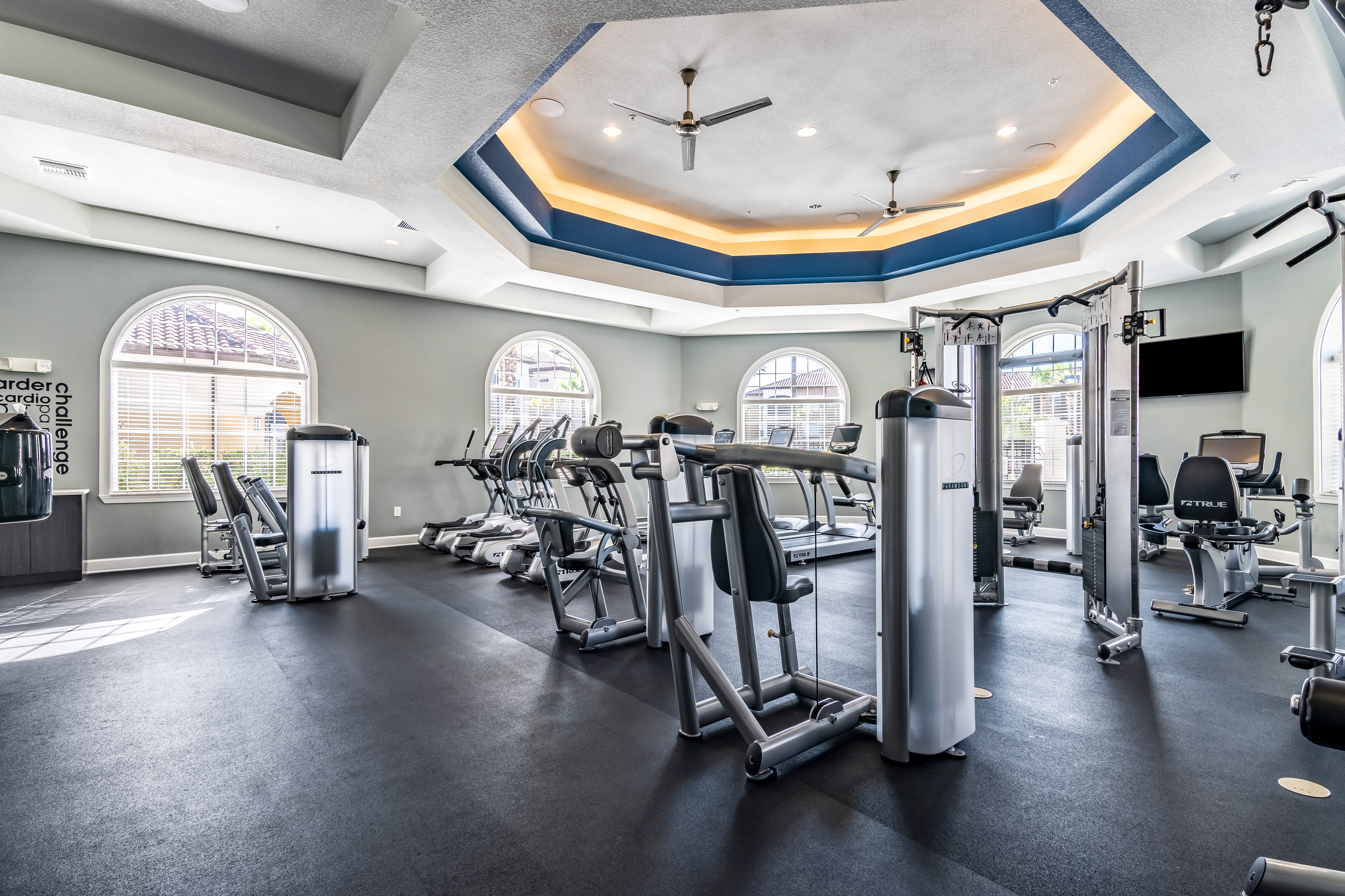 Fitness center at The Grand at Westside in Kissimmee, Florida