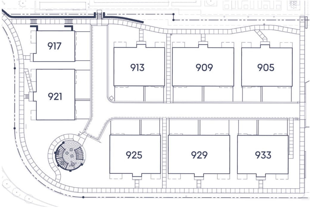 Detailed Site Plan Showing The Layout Of Amira Villas at Amira Minnetonka in Minnetonka, Minnesota